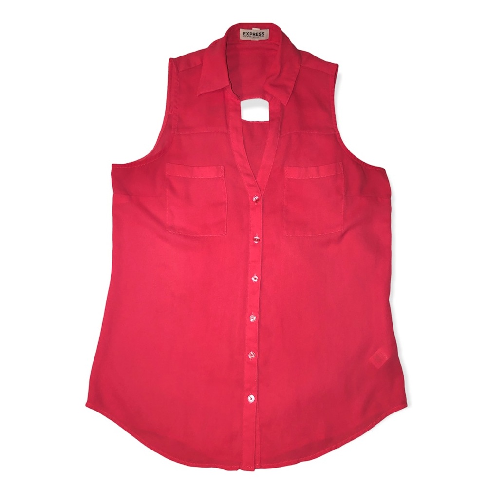 Express Sleeveless Portofino Cutout Blouse